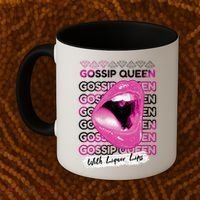Gossip Queen With Liquor Lips Coffee Mug thumb 2