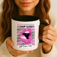 Gossip Queen With Liquor Lips Coffee Mug thumb 3