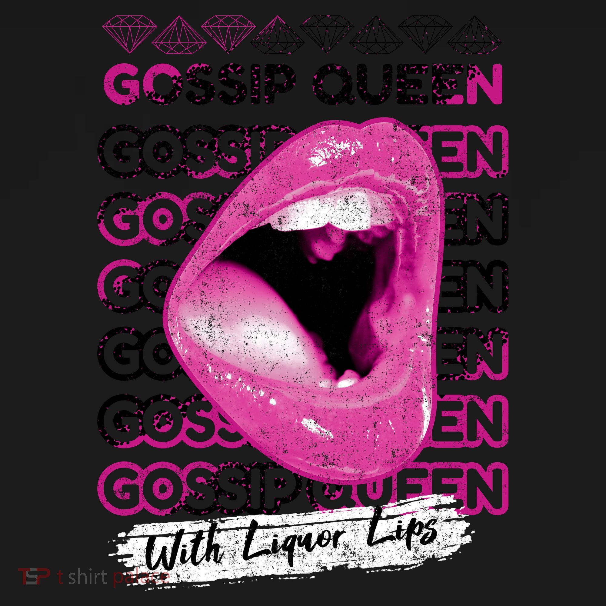 Gossip Queen With Liquor Lips Mousepad