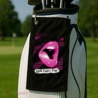 Gossip Queen With Liquor Lips Golf Towel thumb 2