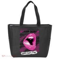 Gossip Queen With Liquor Lips Tote Bag thumb 0