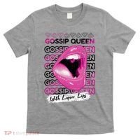 Gossip Queen With Liquor Lips T-Shirt thumb 0