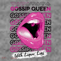 Gossip Queen With Liquor Lips Women's Hoodie thumb 2