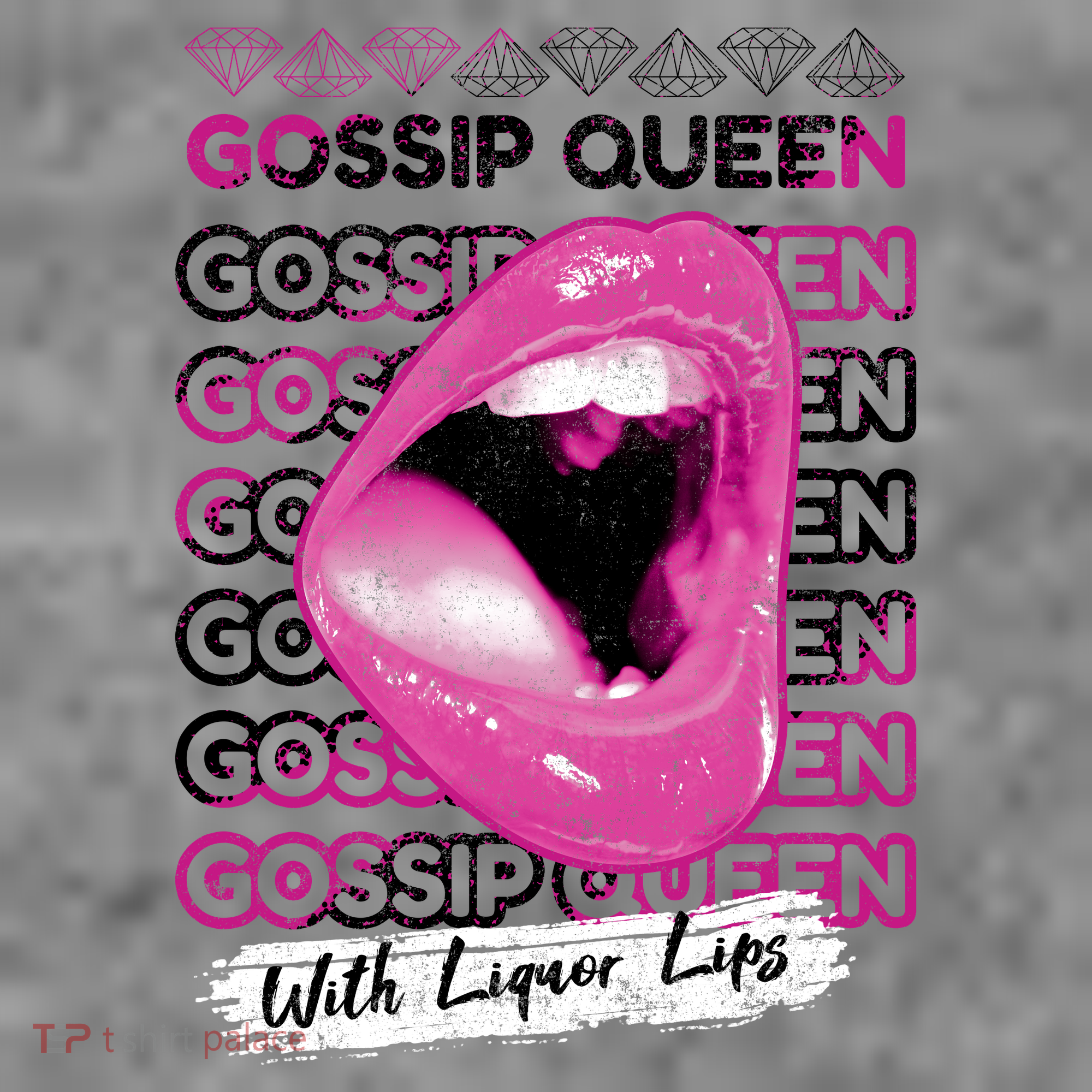 Gossip Queen With Liquor Lips Women's Hoodie