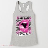 Gossip Queen With Liquor Lips Women's Tank Top thumb 0
