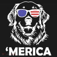 Golden Retriever 4th Of July Merica Coaster thumb 2