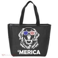 Golden Retriever 4th Of July Merica Tote Bag thumb 0