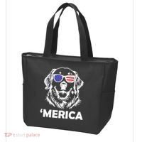 Golden Retriever 4th Of July Merica Tote Bag thumb 3