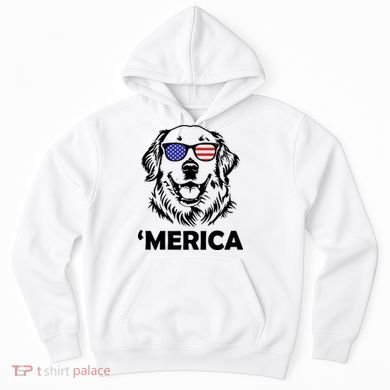 Golden Retriever 4th Of July Merica Hoodie