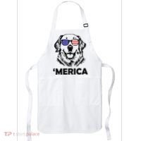 Golden Retriever 4th Of July Merica Apron thumb 0