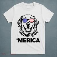 Golden Retriever 4th Of July Merica T-Shirt thumb 5