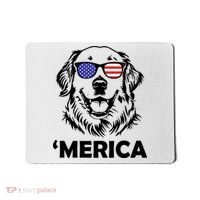 Golden Retriever 4th Of July Merica Mousepad thumb 0