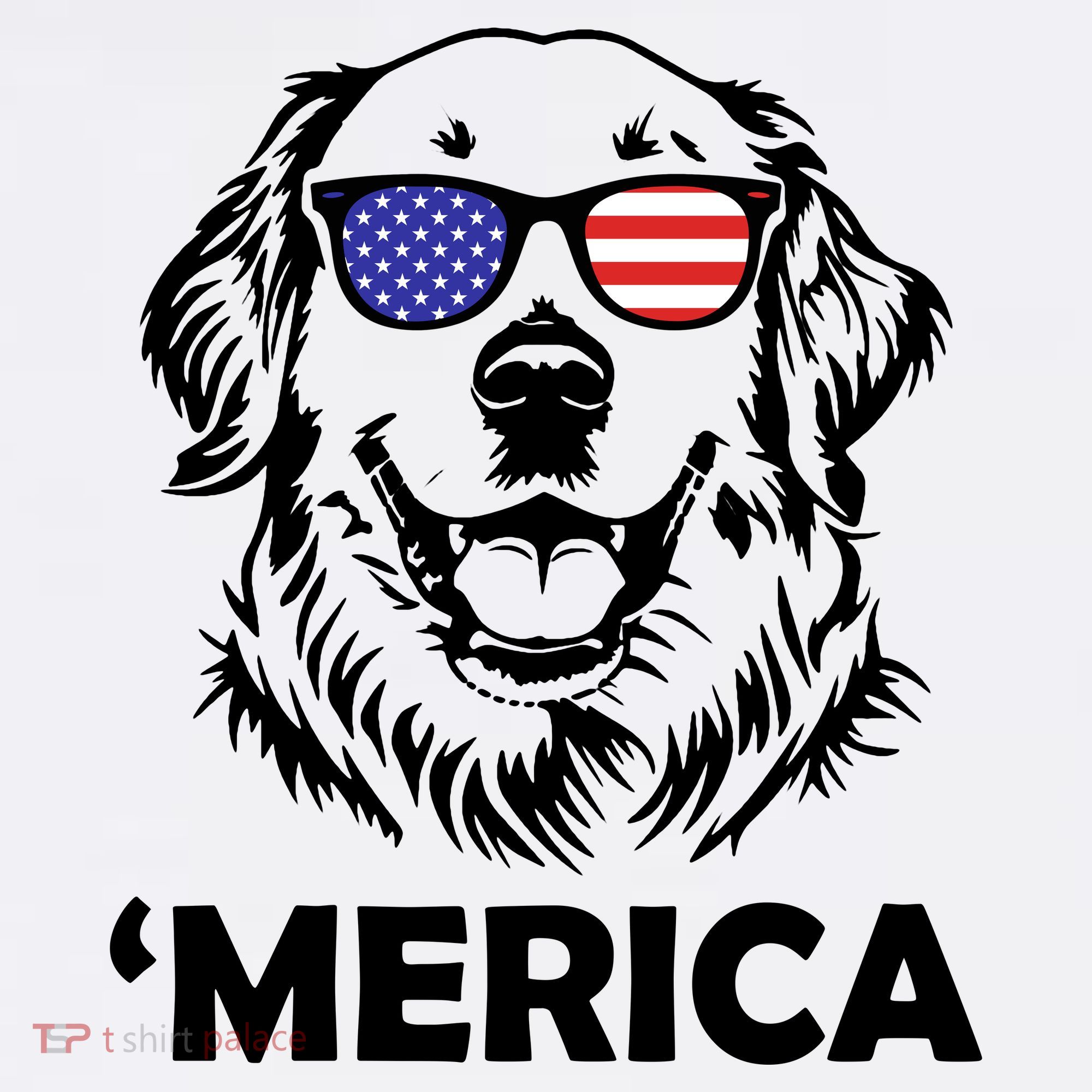 Golden Retriever 4th Of July Merica Mousepad