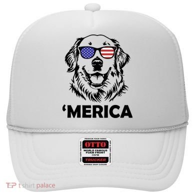 Golden Retriever 4th Of July Merica Hat