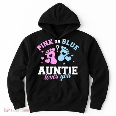 Gender Reveal Auntie Aunt TShirt Hoodie