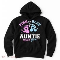Gender Reveal Auntie Aunt TShirt Hoodie thumb 0