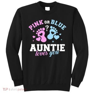 Gender Reveal Auntie Aunt TShirt Sweatshirt
