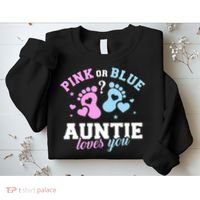 Gender Reveal Auntie Aunt TShirt Sweatshirt thumb 2