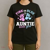 Gender Reveal Auntie Aunt TShirt T-Shirt thumb 4