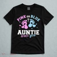 Gender Reveal Auntie Aunt TShirt T-Shirt thumb 5
