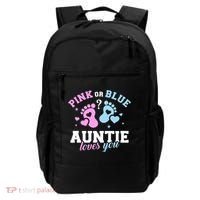 Gender Reveal Auntie Aunt TShirt Backpack thumb 0