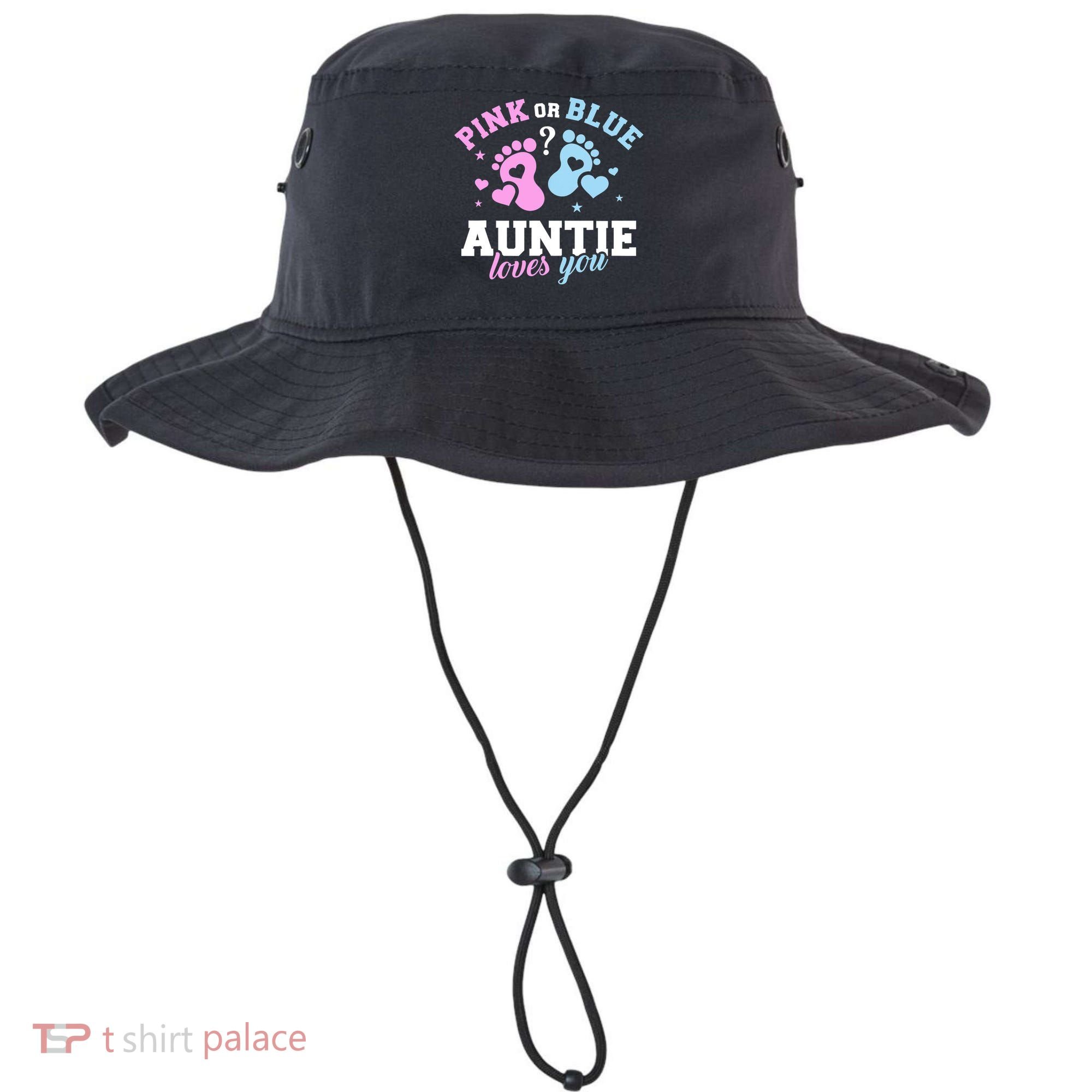 Gender Reveal Auntie Aunt TShirt Bucket Hat