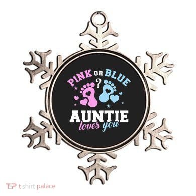 Gender Reveal Auntie Aunt TShirt Ornament