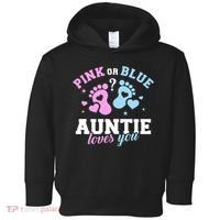 Gender Reveal Auntie Aunt TShirt Toddler Hoodie thumb 0