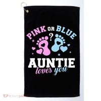 Gender Reveal Auntie Aunt TShirt Golf Towel thumb 0