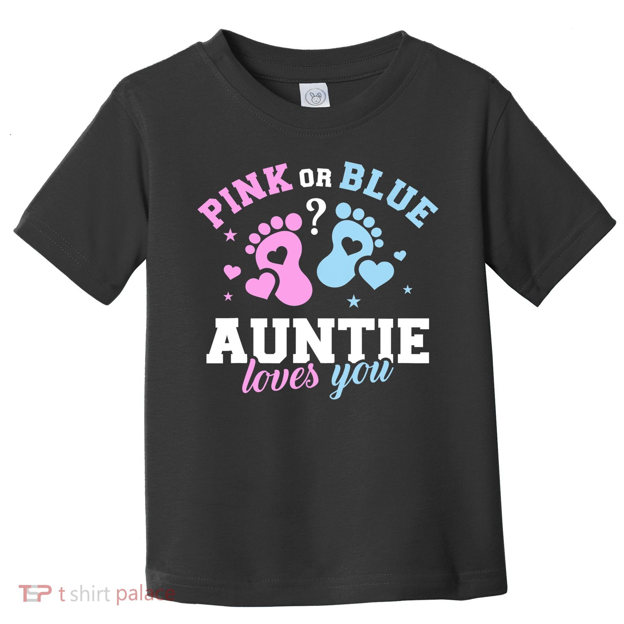 Gender Reveal Auntie Aunt TShirt Toddler T-Shirt