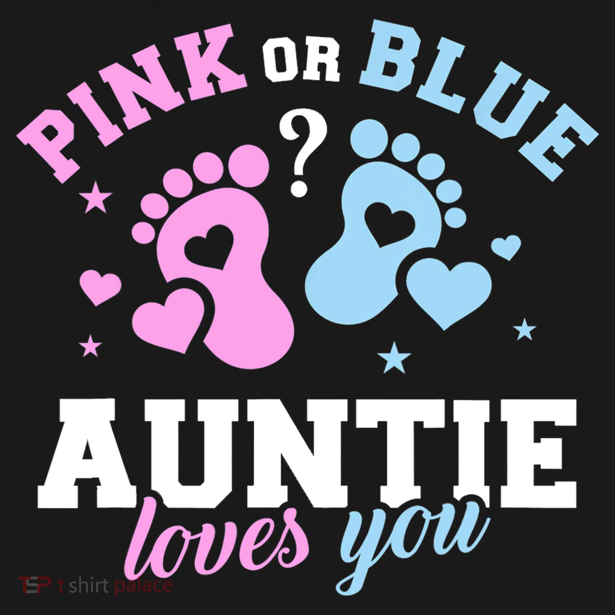 Gender Reveal Auntie Aunt TShirt Toddler T-Shirt