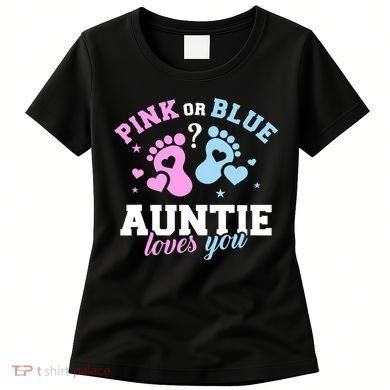 Gender Reveal Auntie Aunt TShirt Women's T-Shirt