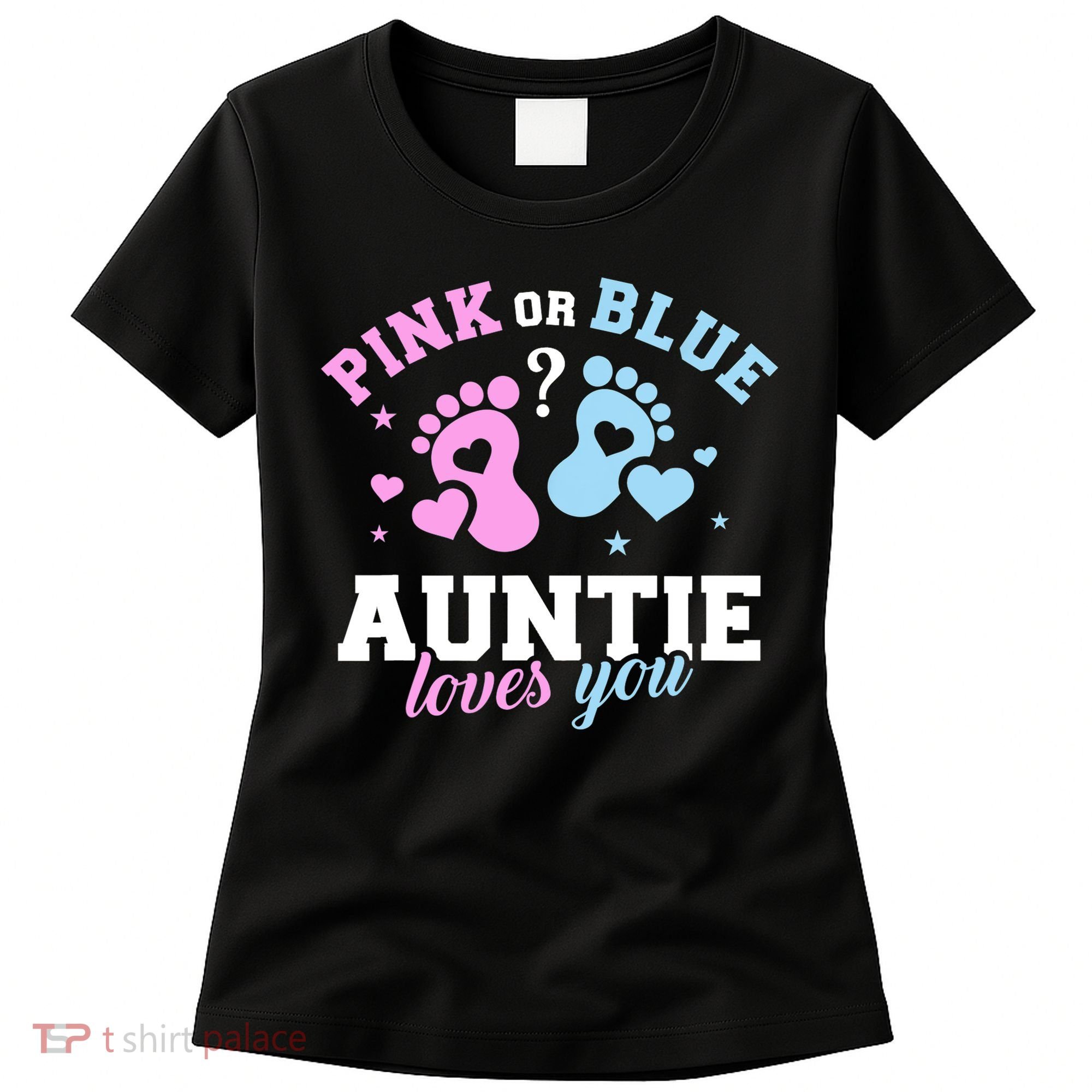 Gender Reveal Auntie Aunt TShirt Women's T-Shirt