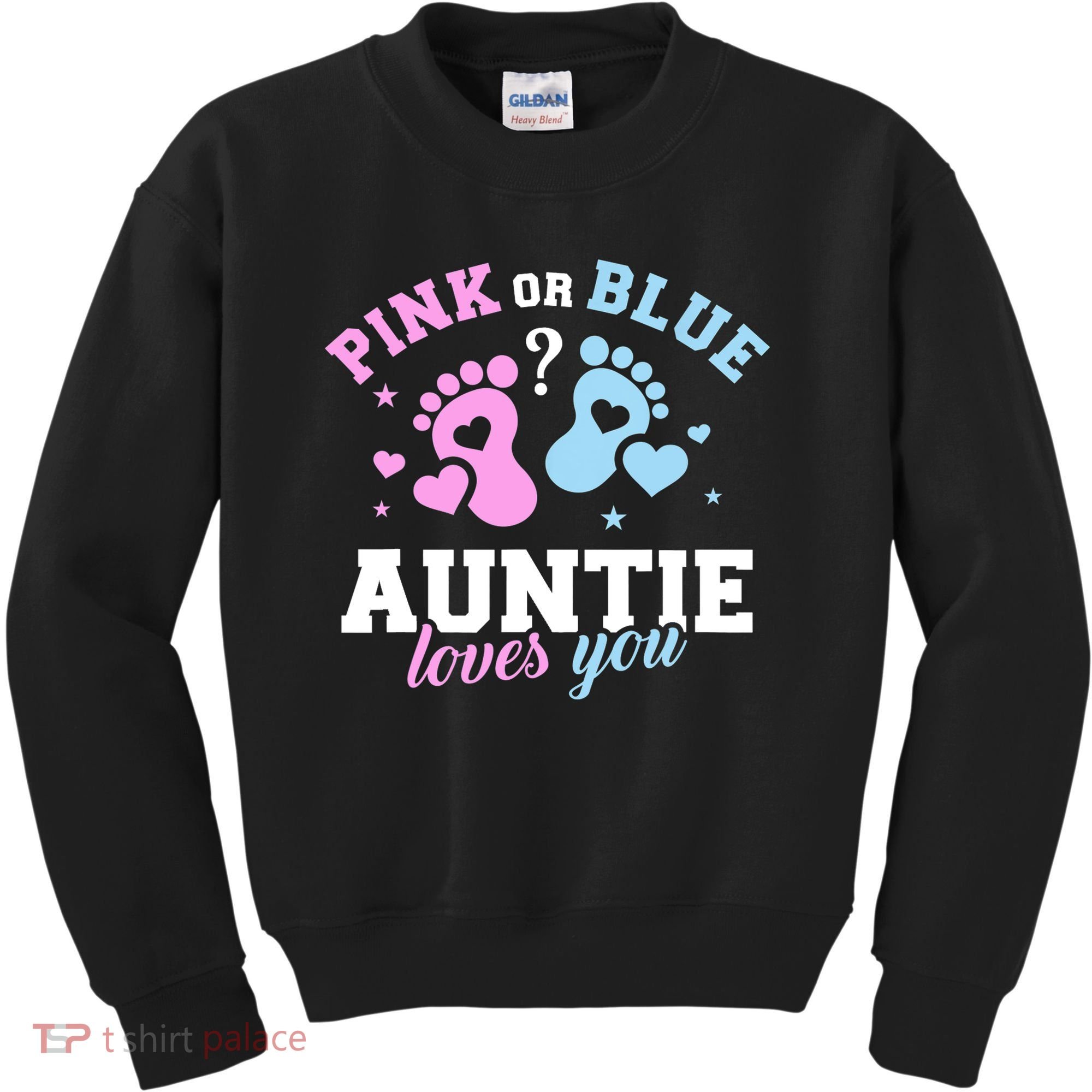 Gender Reveal Auntie Aunt TShirt Kids Sweatshirt