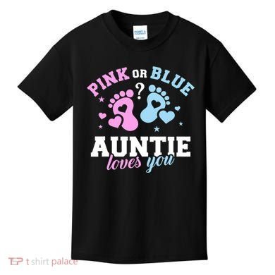 Gender Reveal Auntie Aunt TShirt Kids T-Shirt