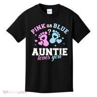 Gender Reveal Auntie Aunt TShirt Kids T-Shirt thumb 0