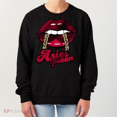 Gothic Red Aries Queen Zodiac Meaningful Gift Women's Sweatshirt