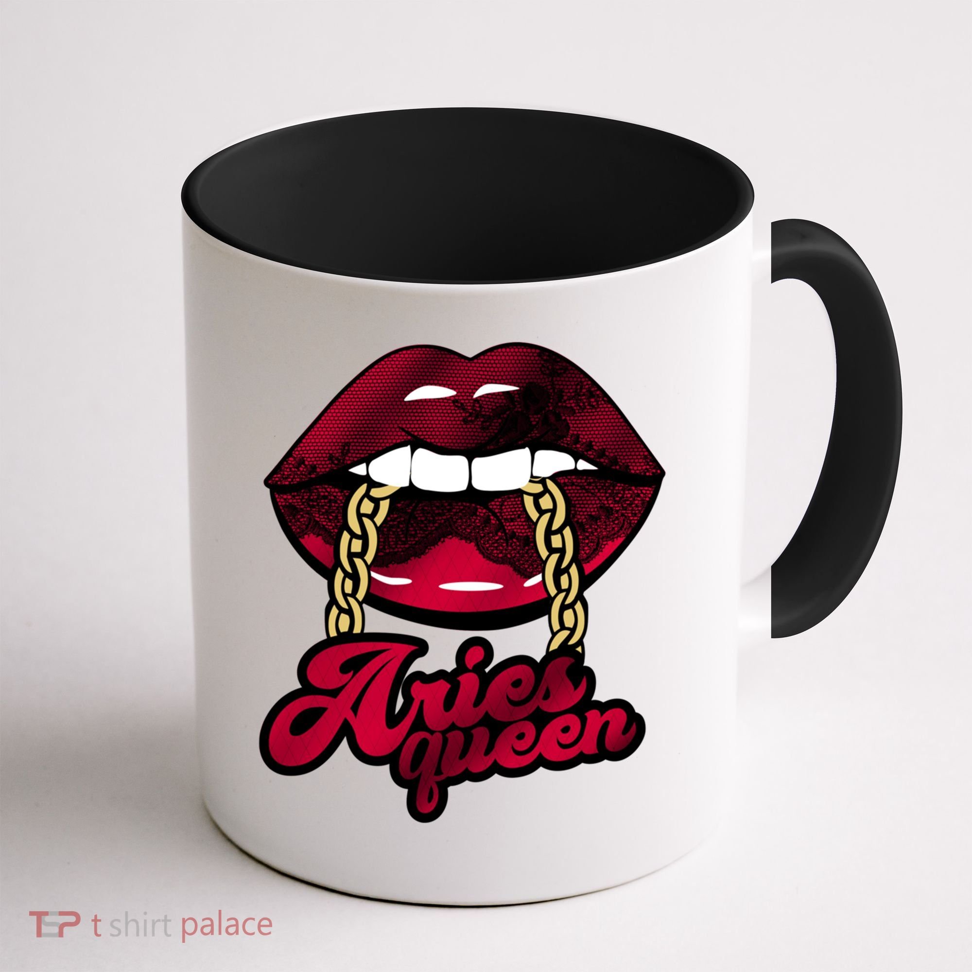 Gothic Red Aries Queen Zodiac Meaningful Gift Coffee Mug
