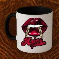 Gothic Red Aries Queen Zodiac Meaningful Gift Coffee Mug thumb 2
