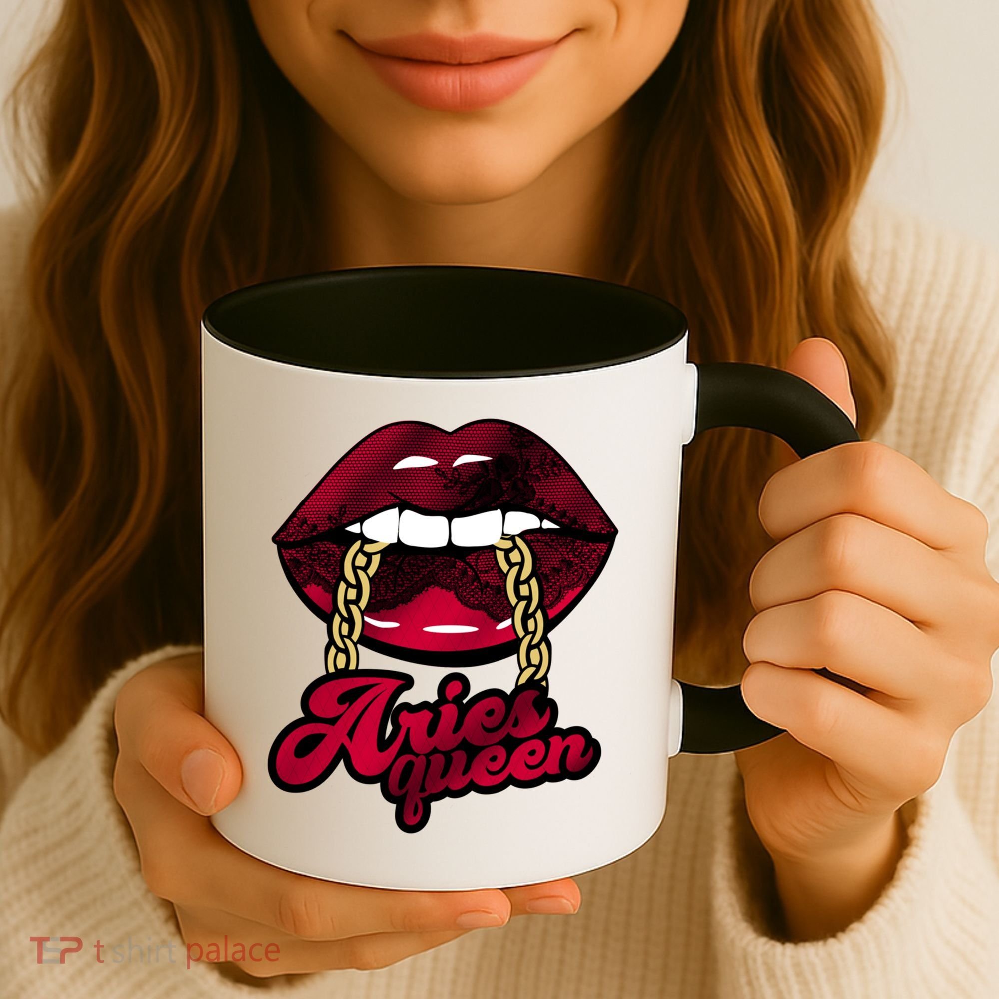 Gothic Red Aries Queen Zodiac Meaningful Gift Coffee Mug