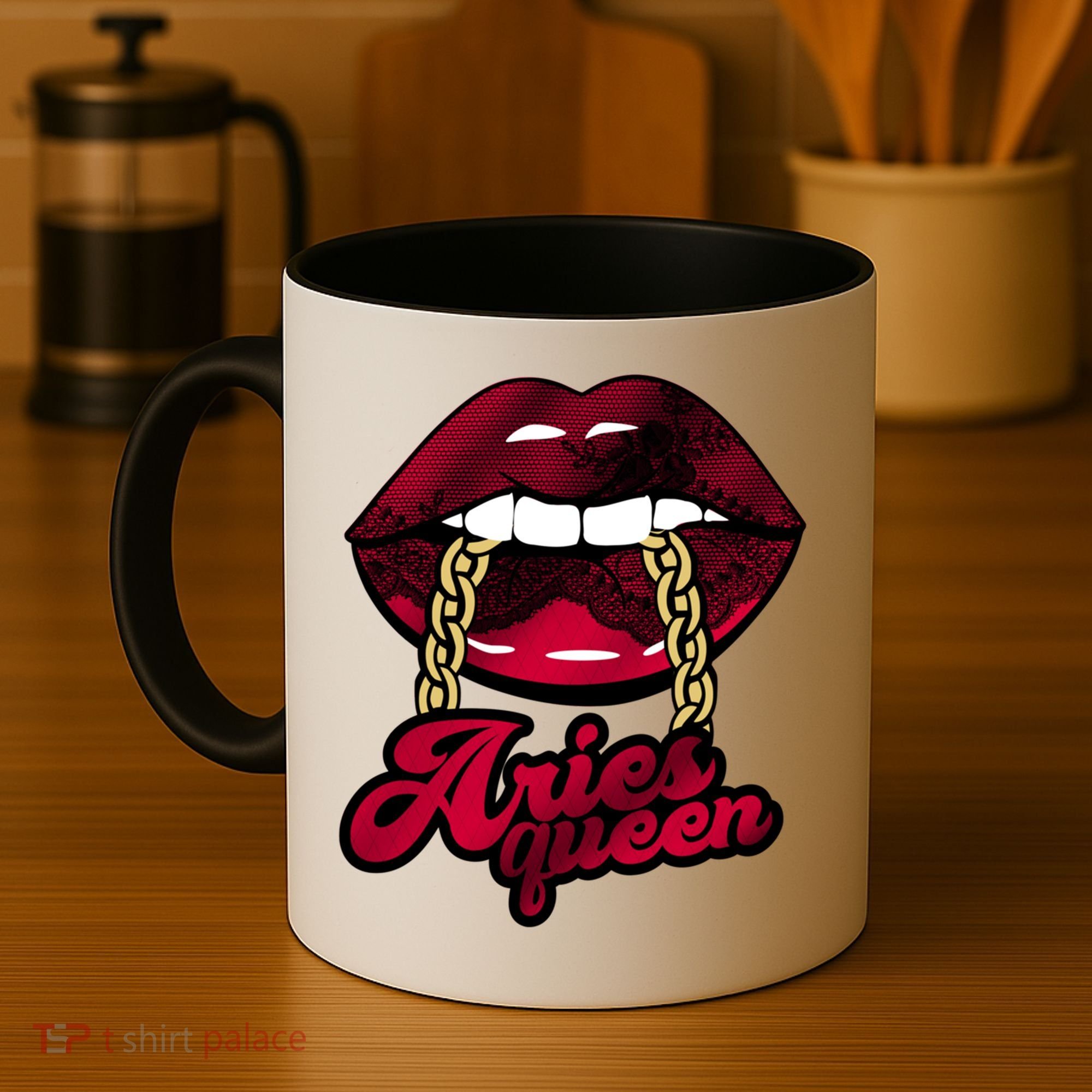 Gothic Red Aries Queen Zodiac Meaningful Gift Coffee Mug