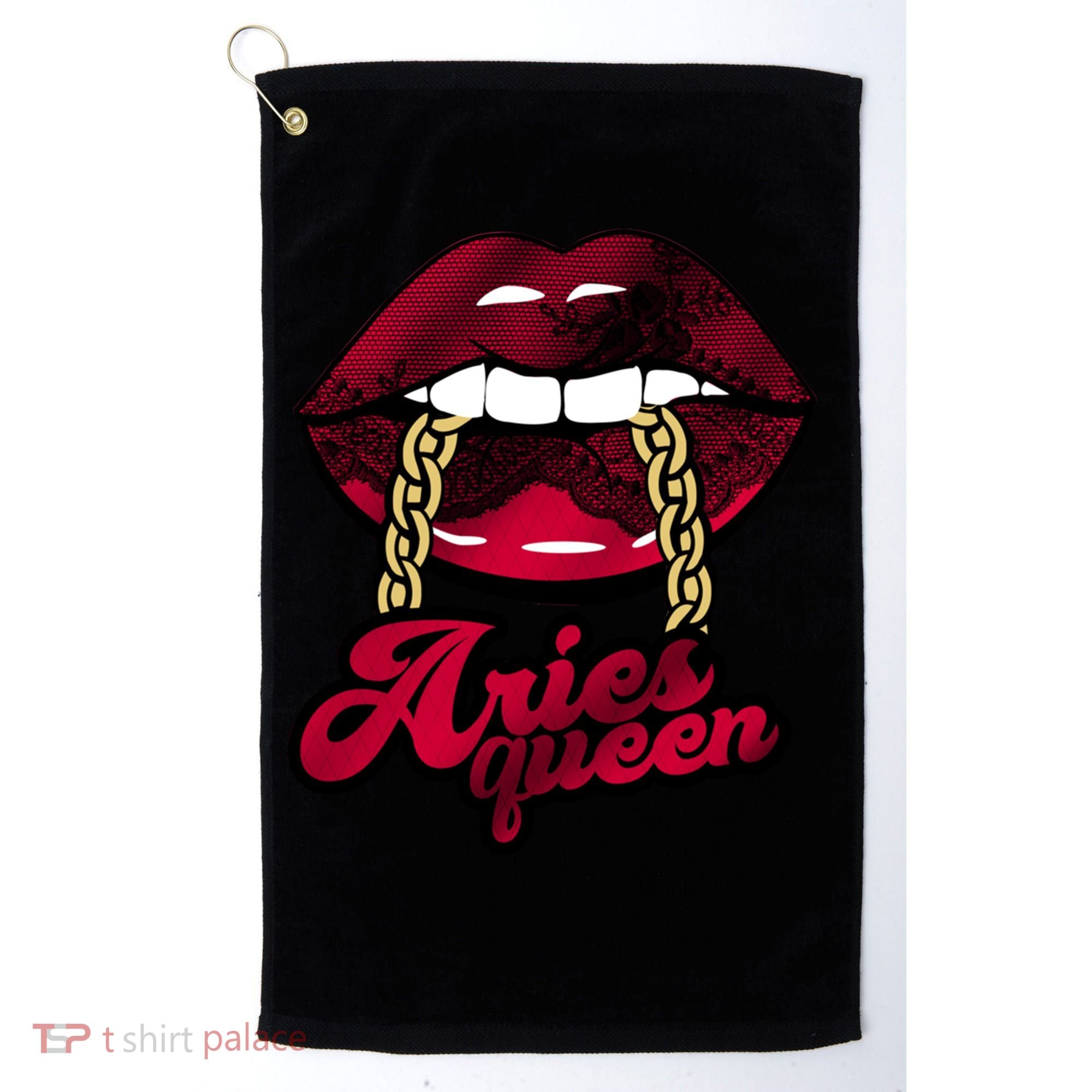Gothic Red Aries Queen Zodiac Meaningful Gift Golf Towel