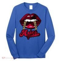 Gothic Red Aries Queen Zodiac Meaningful Gift Long Sleeve Shirt thumb 0