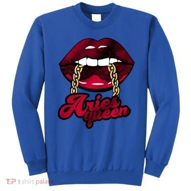 Gothic Red Aries Queen Zodiac Meaningful Gift Sweatshirt
