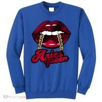 Gothic Red Aries Queen Zodiac Meaningful Gift Sweatshirt thumb 0