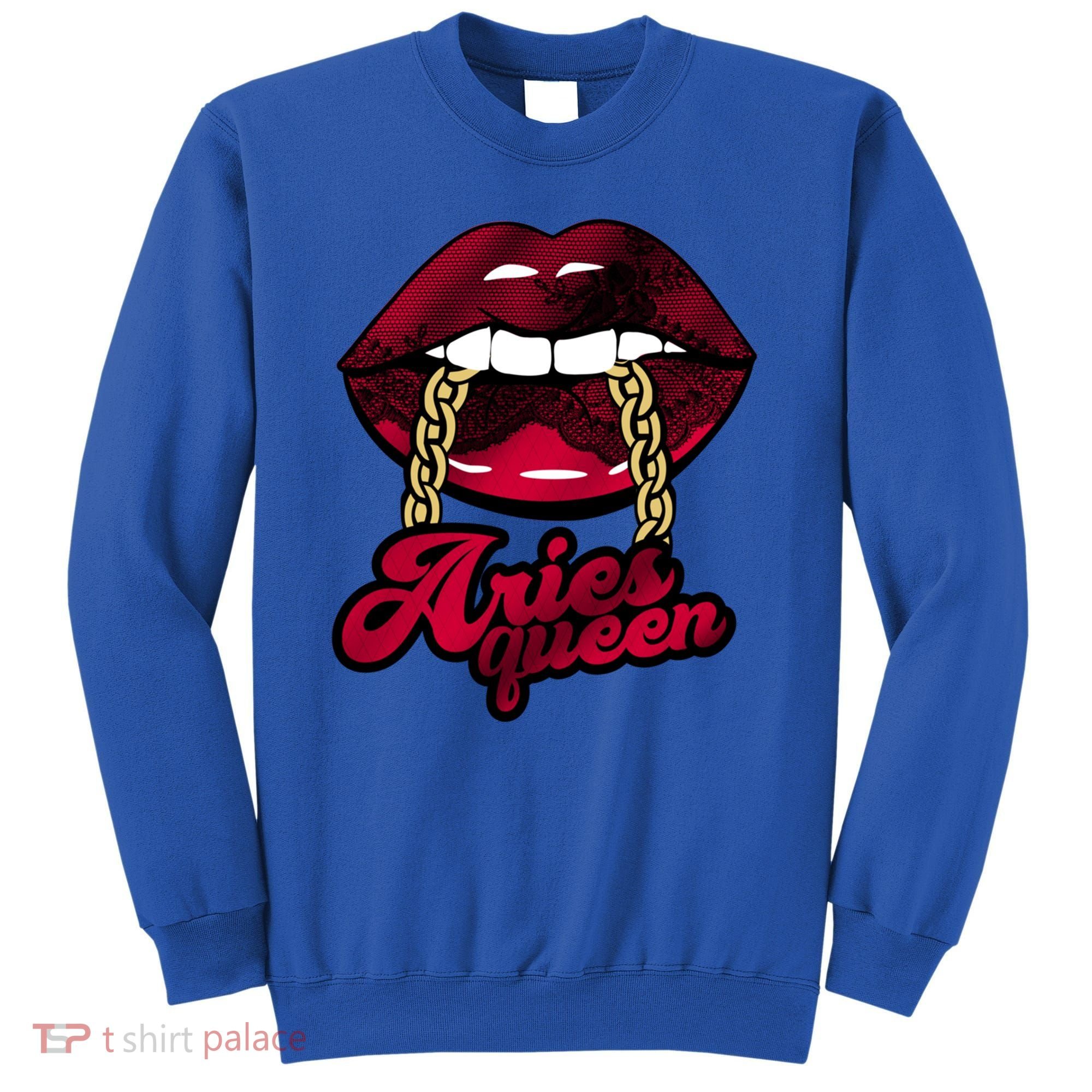 Gothic Red Aries Queen Zodiac Meaningful Gift Sweatshirt
