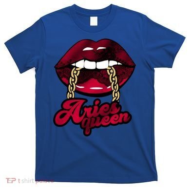 Gothic Red Aries Queen Zodiac Meaningful Gift T-Shirt