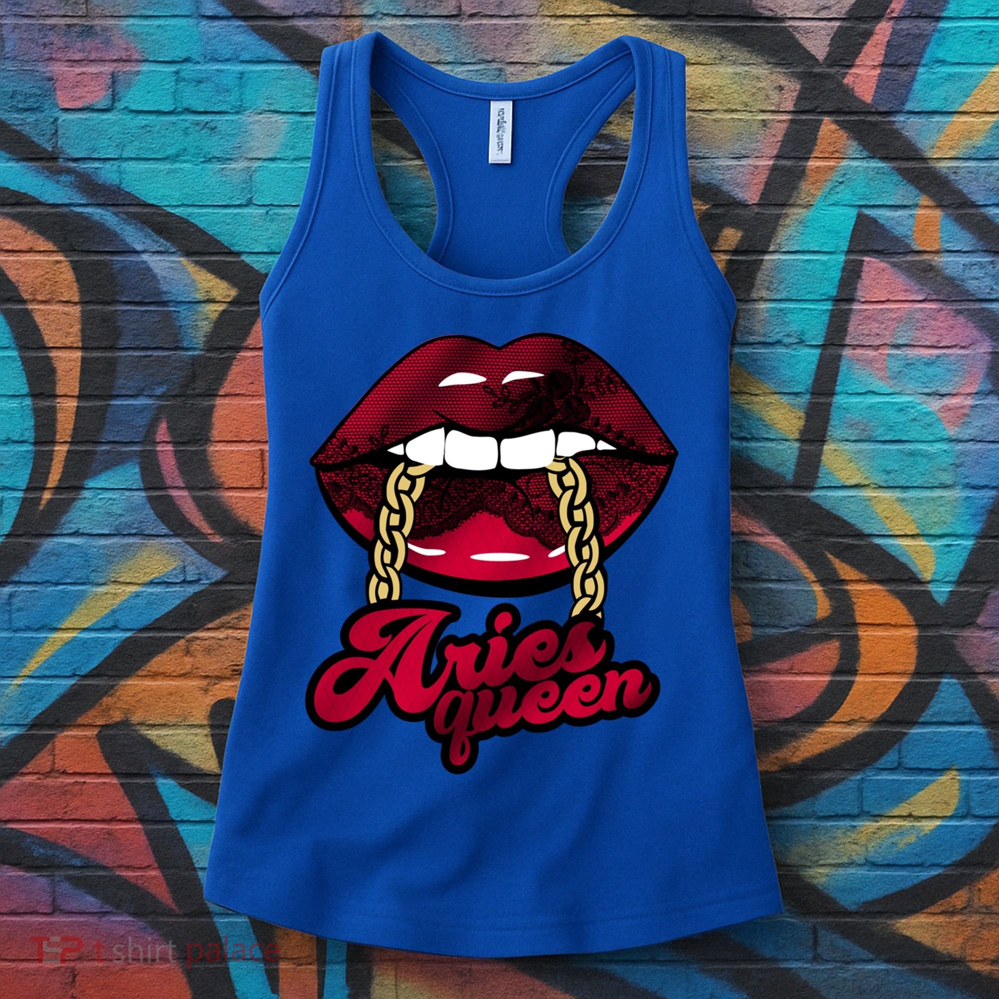 Gothic Red Aries Queen Zodiac Meaningful Gift Women's Tank Top