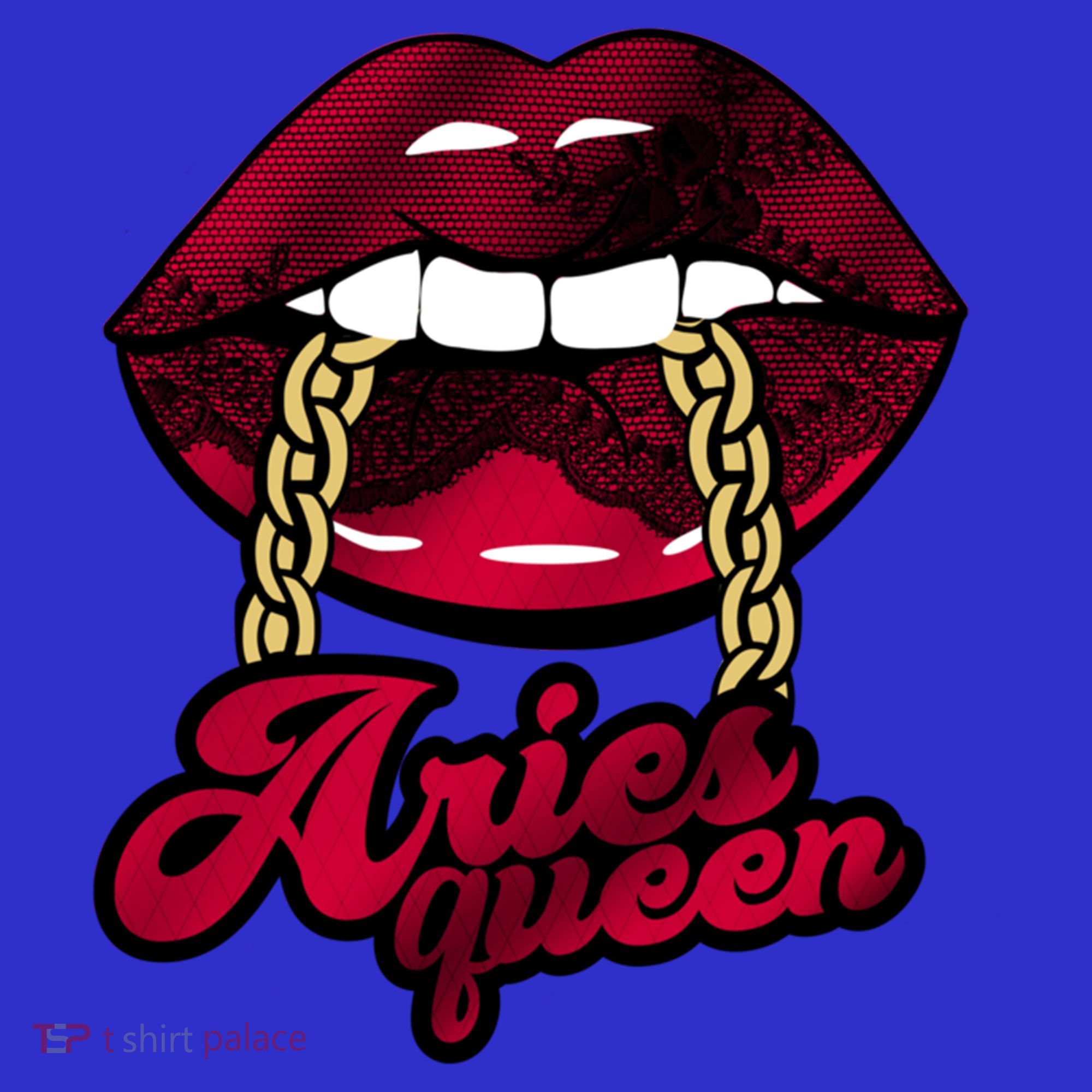 Gothic Red Aries Queen Zodiac Meaningful Gift Women's Long Sleeve Shirt