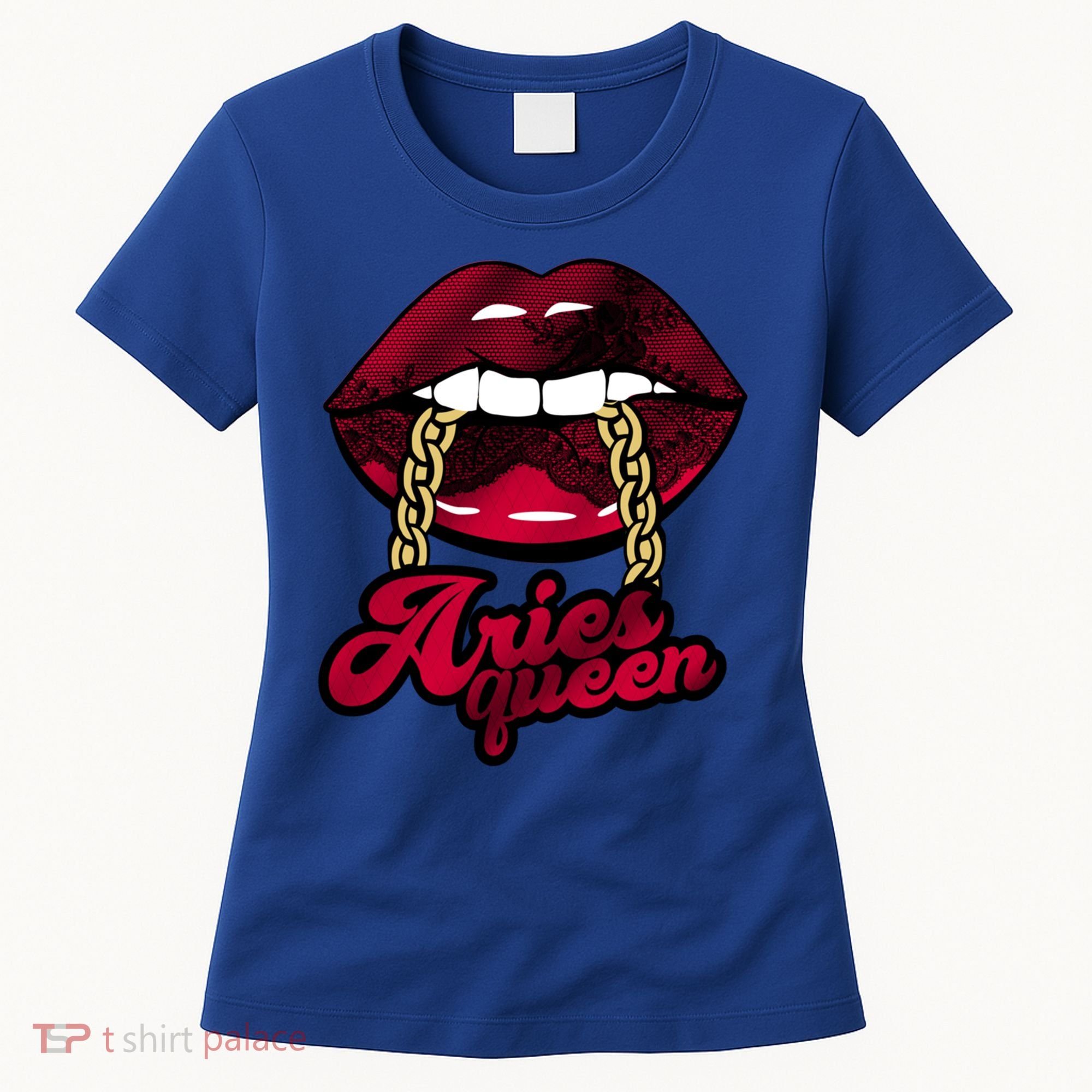 Gothic Red Aries Queen Zodiac Meaningful Gift Women's T-Shirt